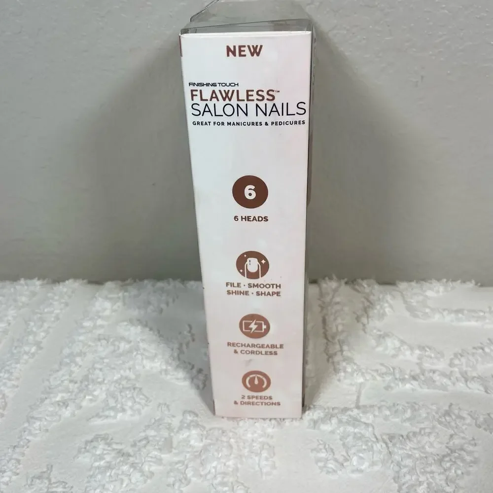 FINISHING TOUCH Flawless Salon Nails File Smooth Shine Shape Easy to Use